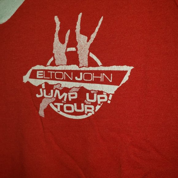 ELTON JOHN ~MINT CONDITION *Jump Up Tour 1982*  T-SHIRT AUTHENTIC! - Picture 3 of 5